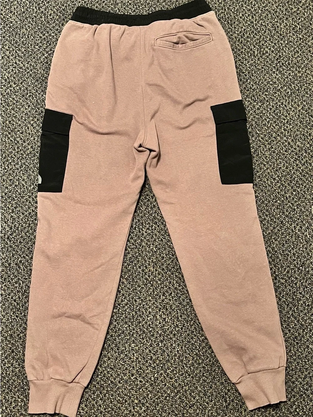 The North Face Pink and Black Cargo Pocket Sweatpants
